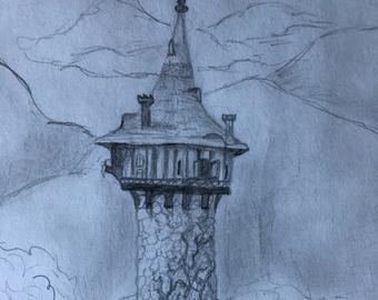 340x270 Rapunzel Tower Etsy - Rapunzel Tower Drawing