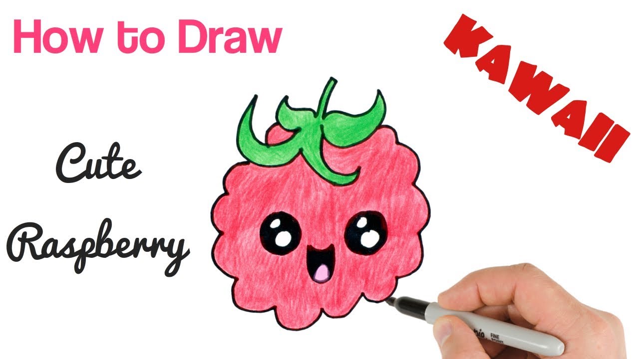 1280x720 How To Draw Raspberry Cute And Kawaii Drawings - Raspberry Drawing