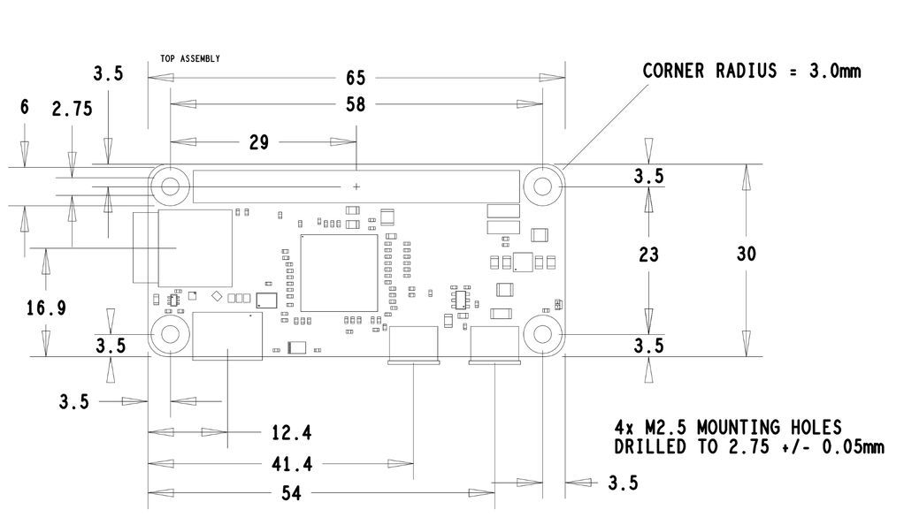 1022x594 Raspberry Pi Zero Footprint And Dimensions - Raspberry Pi Drawing