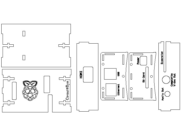 raspberry pi cad drawing