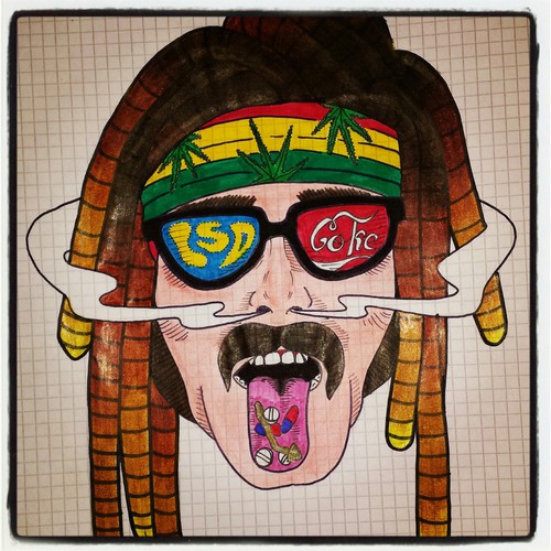 500x500 rasta draw shared - Rasta Drawings