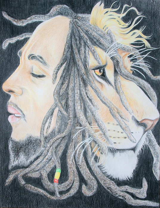 537x700 iron lion zion drawing - Rasta Lion Drawing