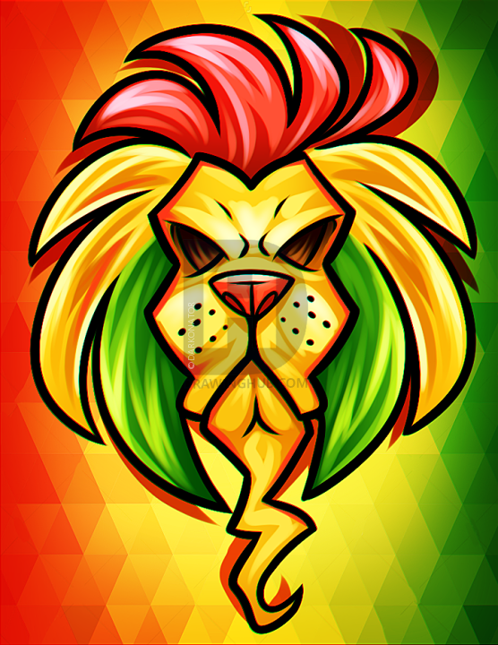 556x720 rasta lion drawing lesson, step - Rasta Lion Drawing
