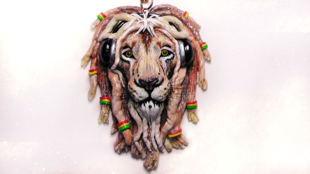 1024x576 rasta lion pendant - Rasta Lion Drawing