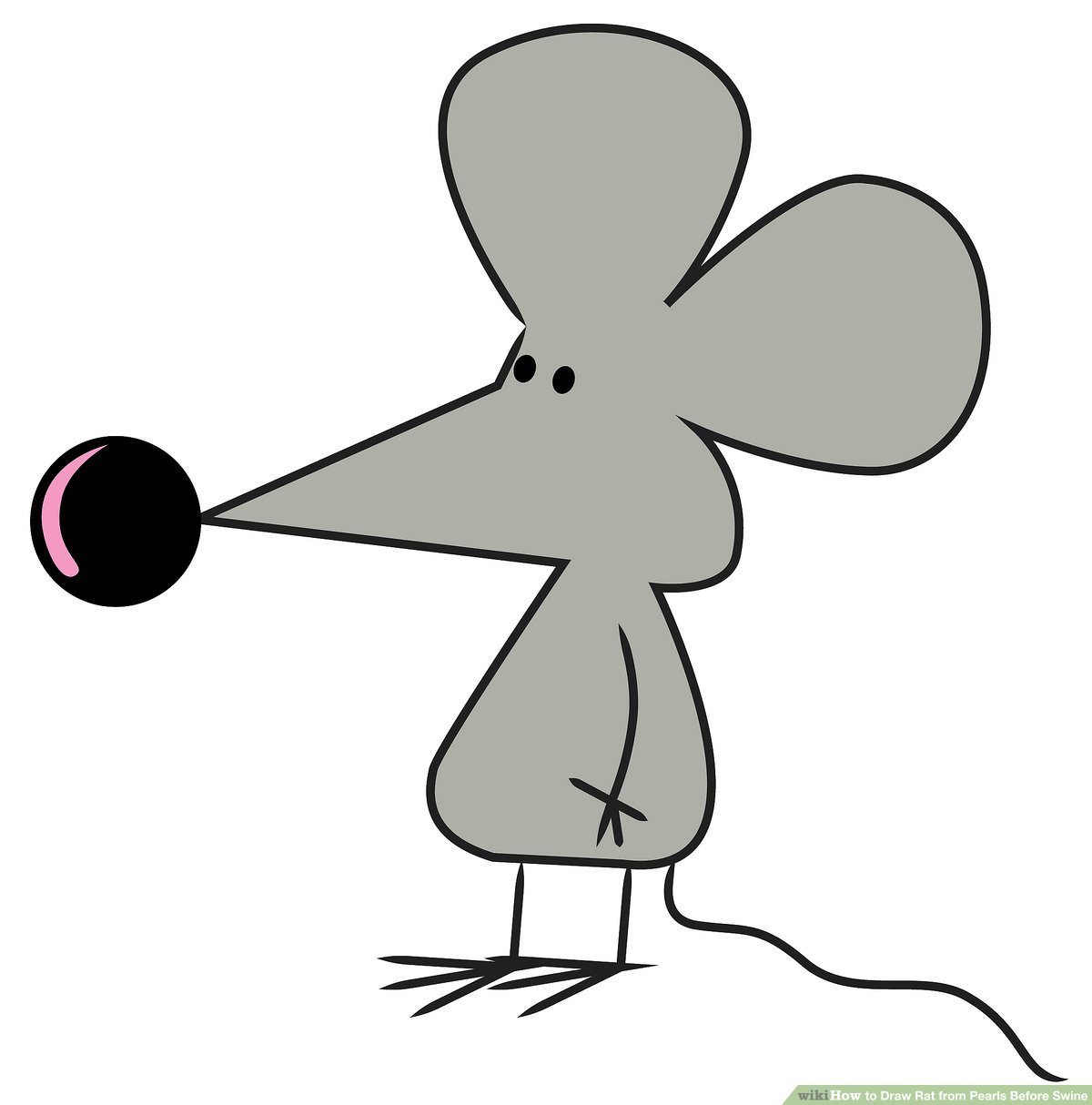 1200x1214 How To Draw Rat From Pearls Before Swine Steps - Rat Drawing