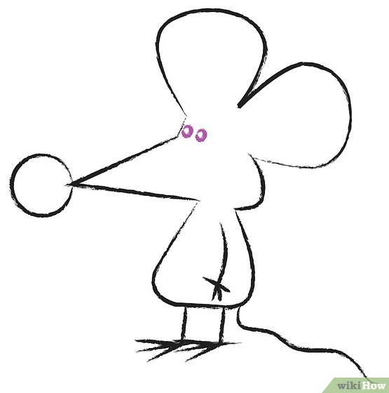 555x560 How To Draw Rat From Pearls Before Swine Steps - Rat Line Drawing