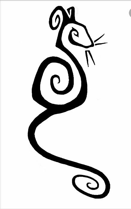 437x700 rat line drawing tats rat tattoo, tattoos, tribal tattoos - Rat Line Drawing