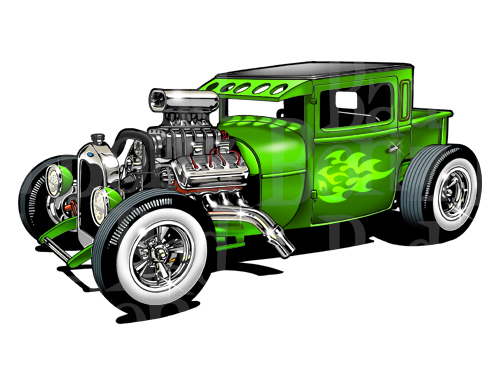 500x385 ford rat rod bad bonz designs - Rat Rod Drawings