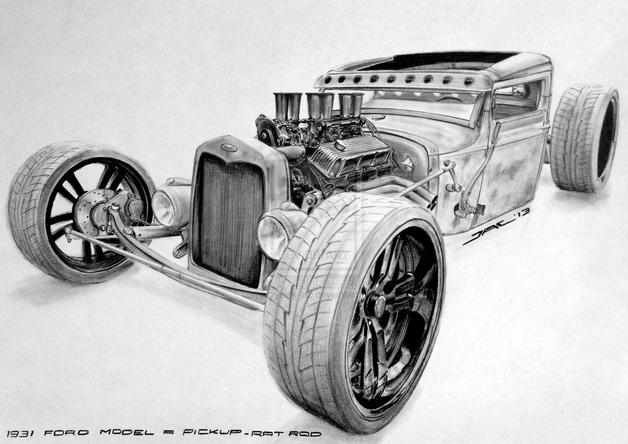 1280x906 never drawn a rat rod before so what the heck description - Rat Rod Drawings
