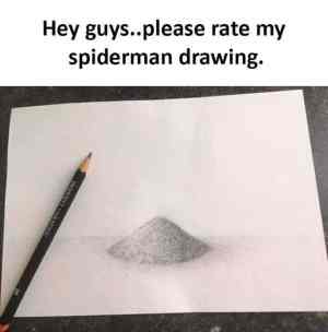 300x304 Hey Guys Please Rate My Spiderman Drawing - Rate Drawing