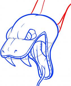 251x302 How To Draw A Snake Step - Rattlesnake Head Drawing