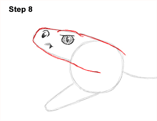 500x386 How To Draw A Rattlesnake - Rattlesnake Head Drawing