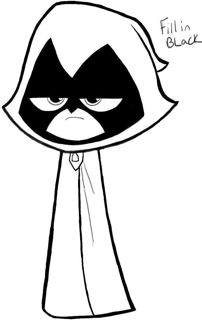 691x1101 how to draw raven from teen titans go with easy steps drawing - Raven Drawings