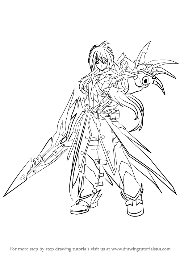 596x843 Learn How To Draw Raven From Elsword - Raven Drawings