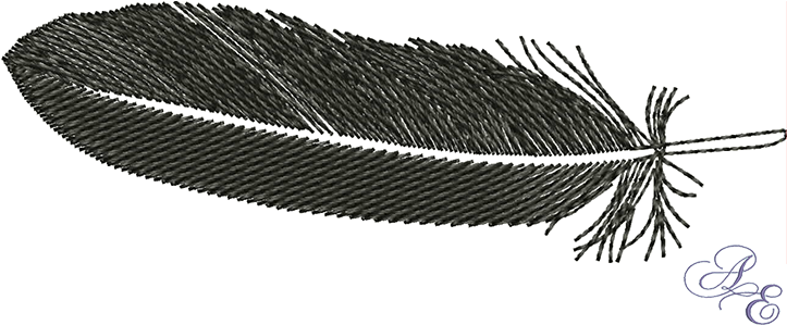 723x299 Download Raven Feather Small - Raven Feather Drawing