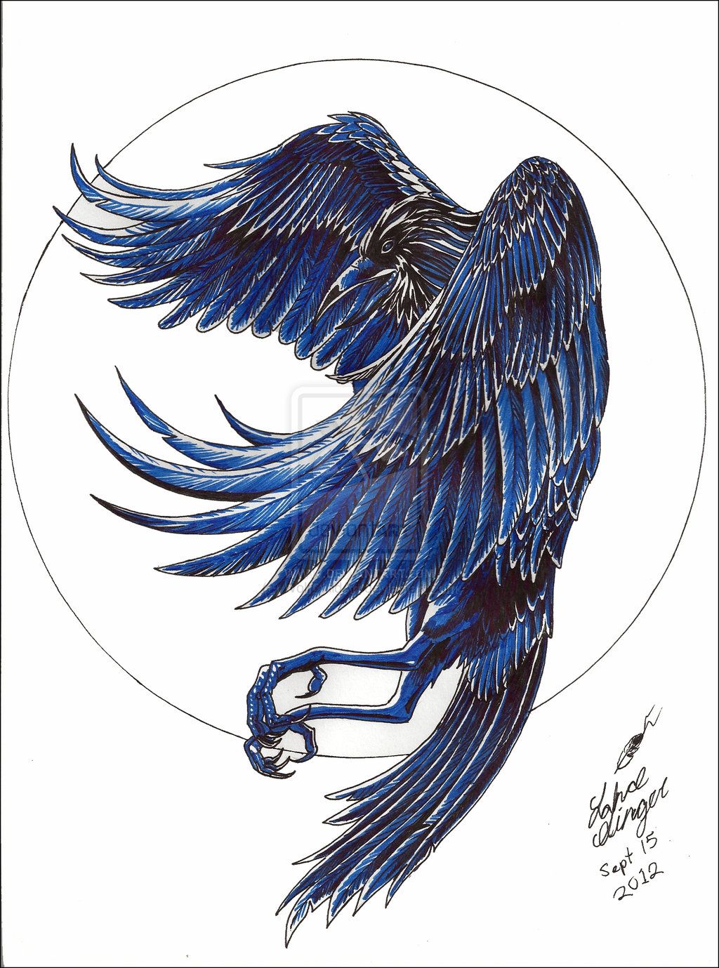 1024x1379 raven scetch flying raven - Raven Flying Drawing