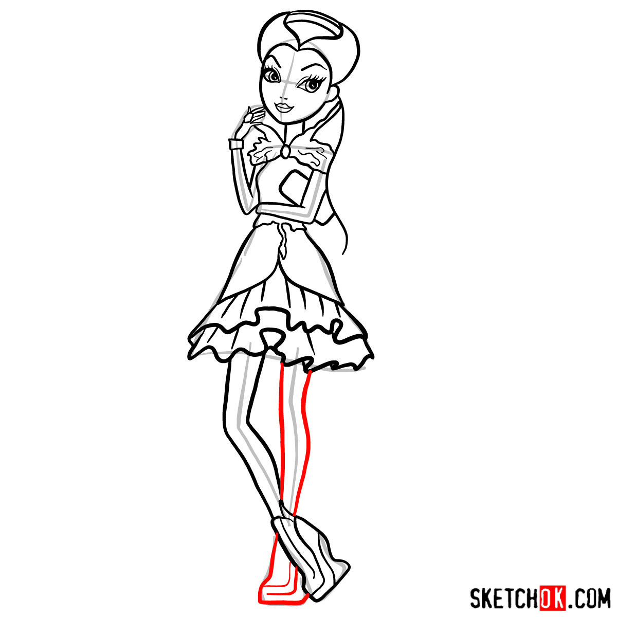 1200x1200 How To Draw Raven Queen - Raven Queen Drawing