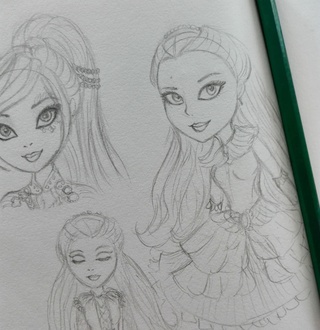 320x330 I Love Raven Queen - Raven Queen Drawing