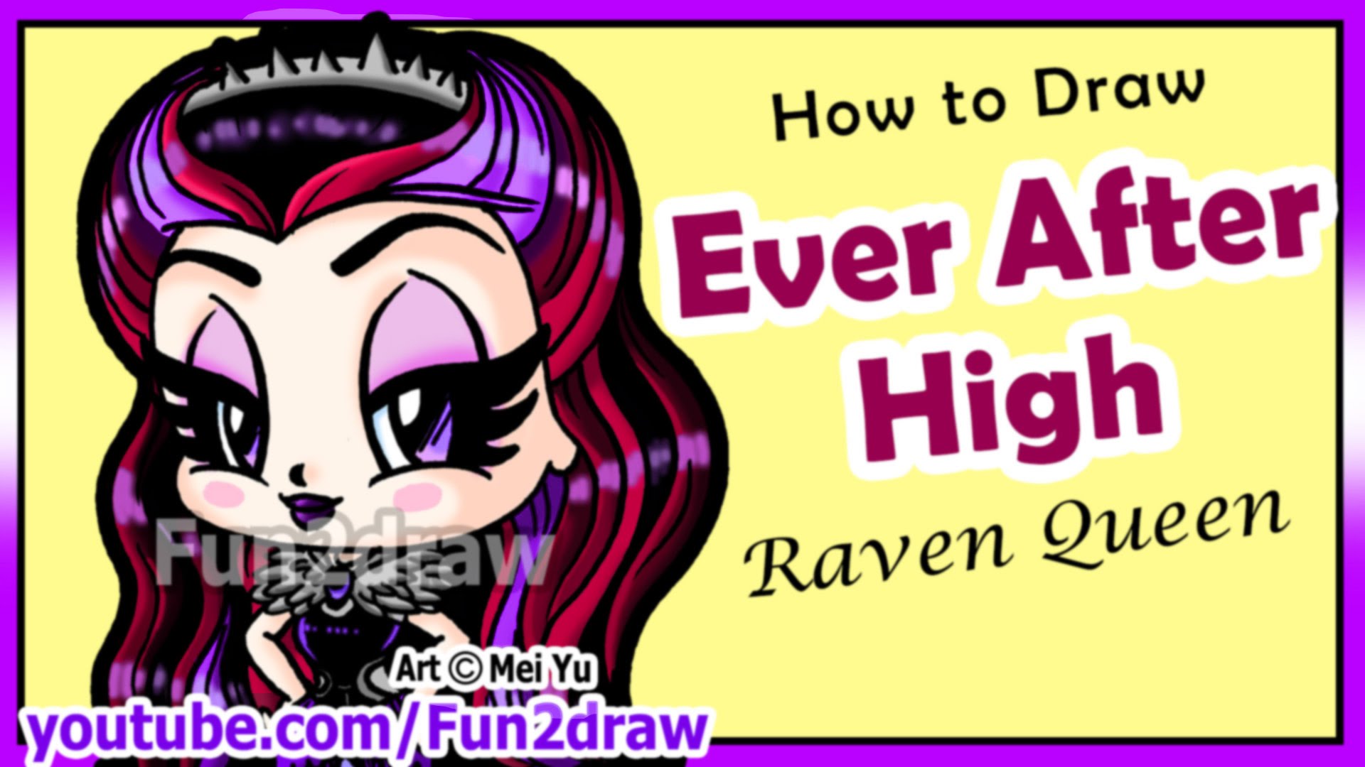1920x1080 Learn How To Draw Ever After High Raven Queen Easy Things - Raven Queen Drawing