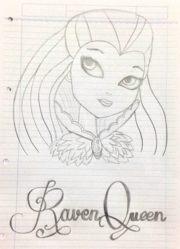 760x1052 Raven Queen From Ever After High - Raven Queen Drawing