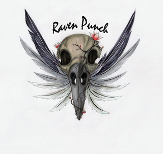 320x303 Raven Punch Logo - Raven Skull Drawing
