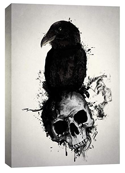 441x606 Cortesi Home Raven And Skull - Raven Skull Drawing