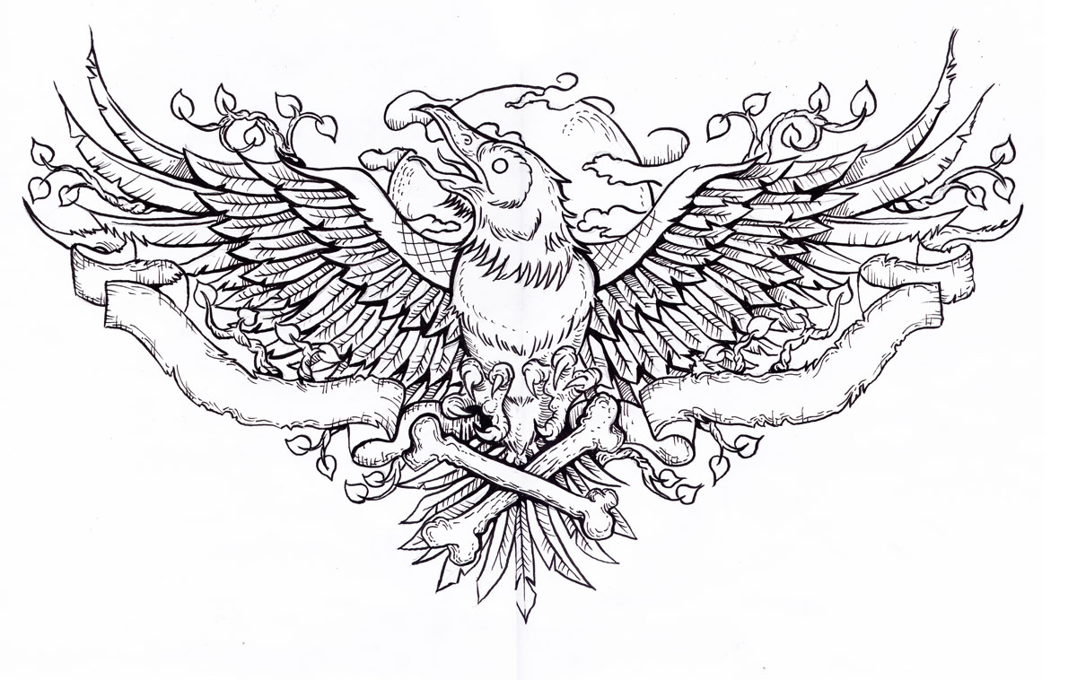 1200x758 Raven Tattoo - Raven Tattoo Drawing