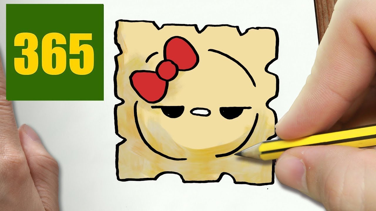 1280x720 how to draw a ravioli cute, easy step - Ravioli Drawing