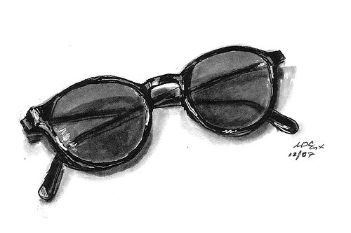 Ray Ban Sunglasses Drawing at PaintingValley.com | Explore collection ...