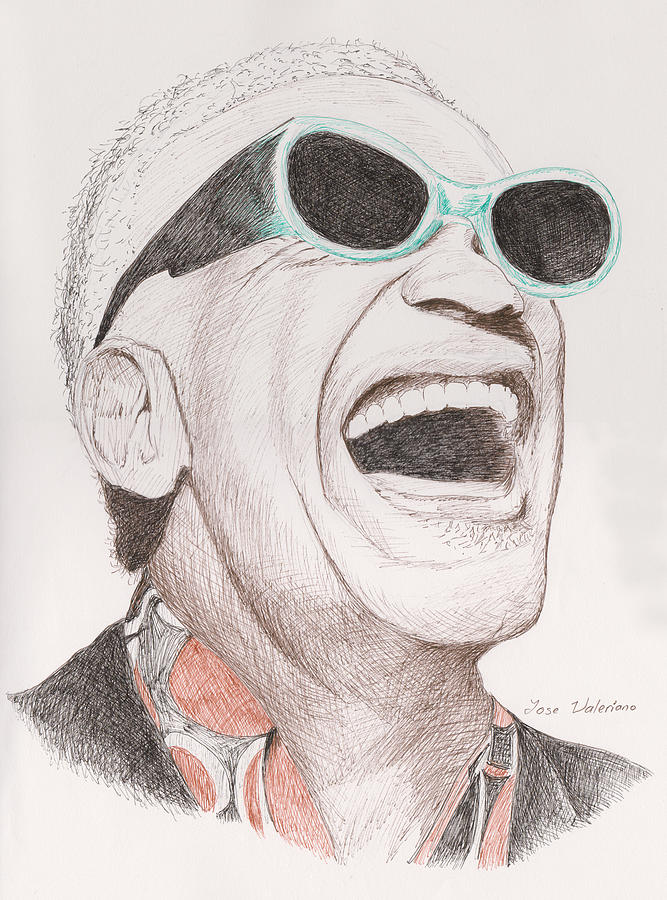 667x900 Ray Charles Drawing - Ray Charles Drawing