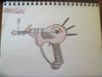 397x298 ray gun - Ray Gun Drawing