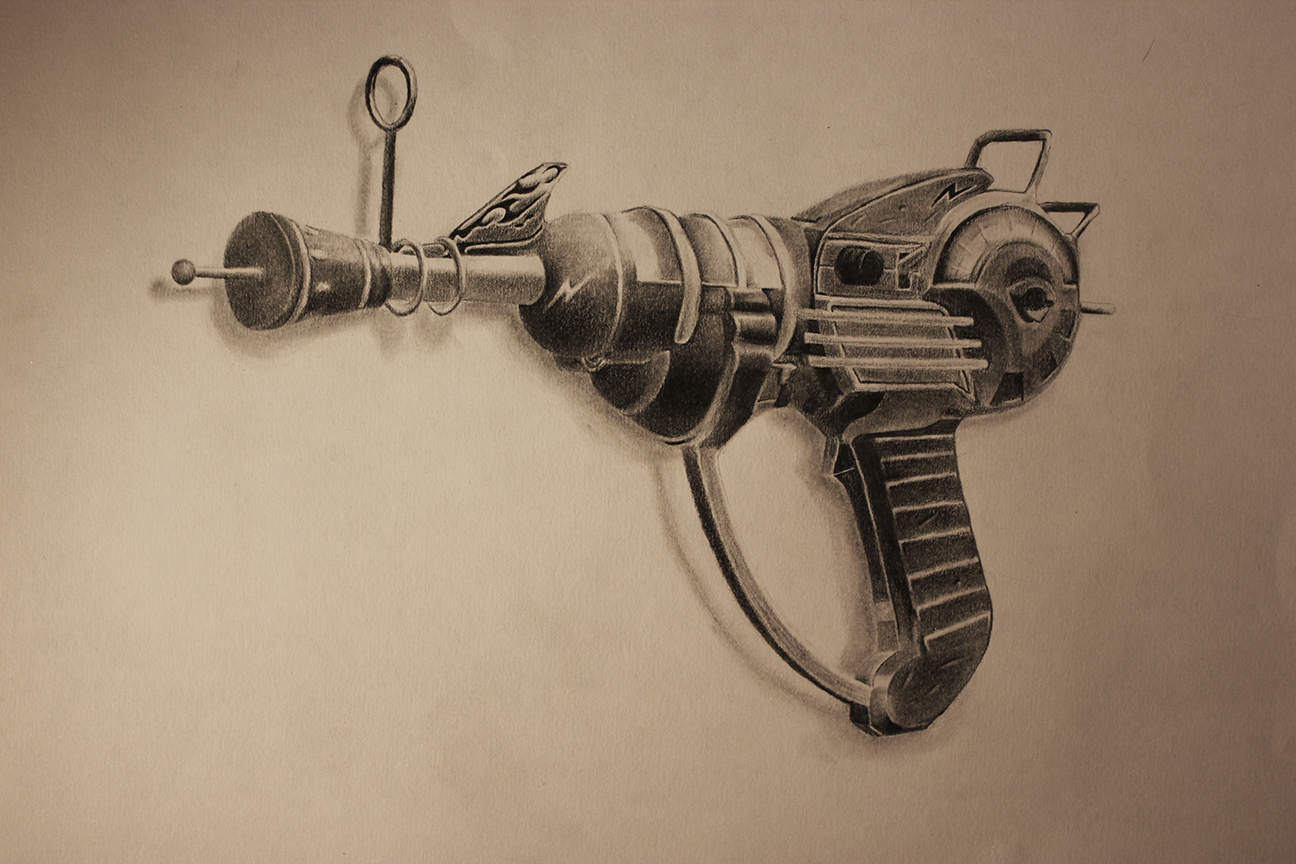 1296x864 drew the raygun from black ops as a present to my girlfriend - Ray Gun Drawing