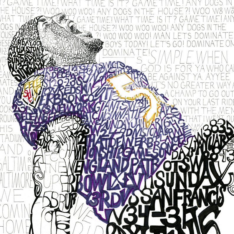 794x794 ray lewis word art baltimore ravens print free shipping etsy - Ray Lewis Drawing
