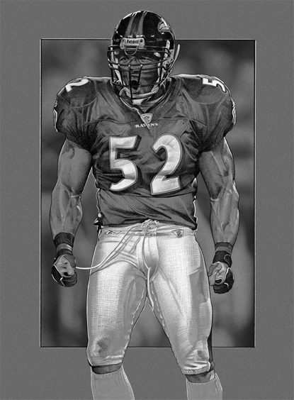 415x564 Top Illustrations - Ray Lewis Drawing