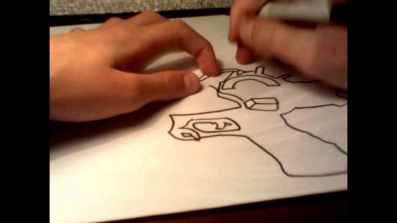 1280x720 how to draw the ray gun mark from black ops - Raygun Mark 2 Drawing