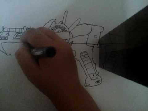 480x360 How To Draw The Raygun Mark Part - Raygun Mark 2 Drawing