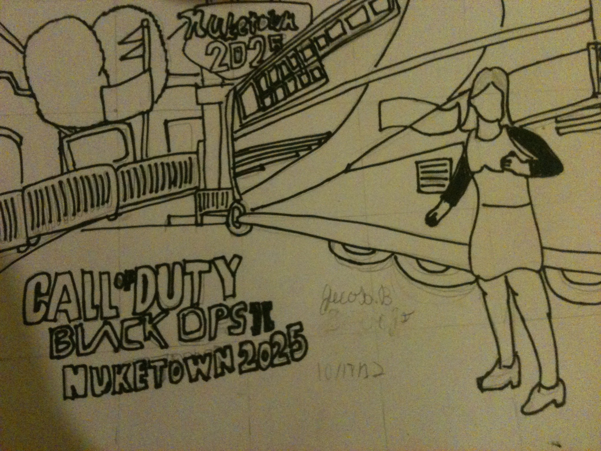 2048x1536 black ops ray gun mark drawings - Raygun Mark 2 Drawing