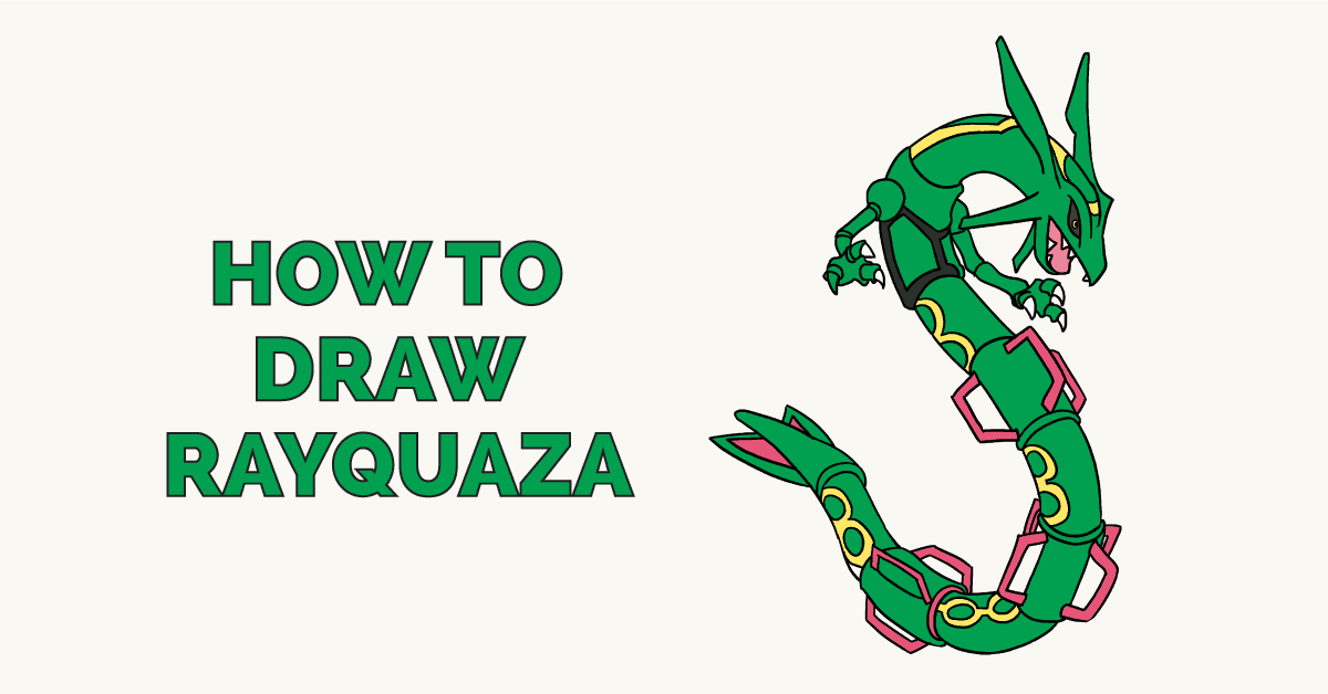 1200x628 How To Draw Rayquaza - Rayquaza Drawing