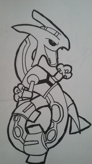 320x569 Rayquaza Drawings On Paigeeworld Pictures Of Rayquaza - Rayquaza Drawing