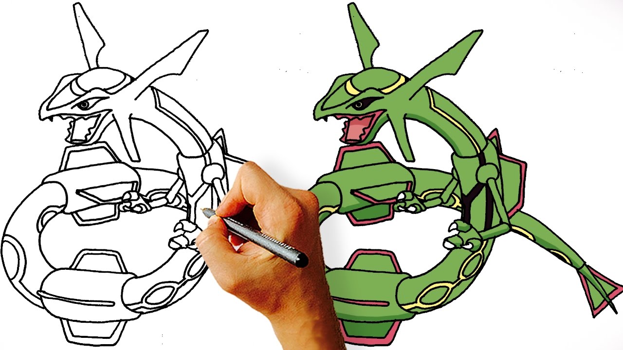 1280x720 How To Draw Rayquaza - Rayquaza Drawing