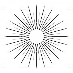 300x300 sun rays on a white background line drawing stock vector gm soidergi - Rays Drawing