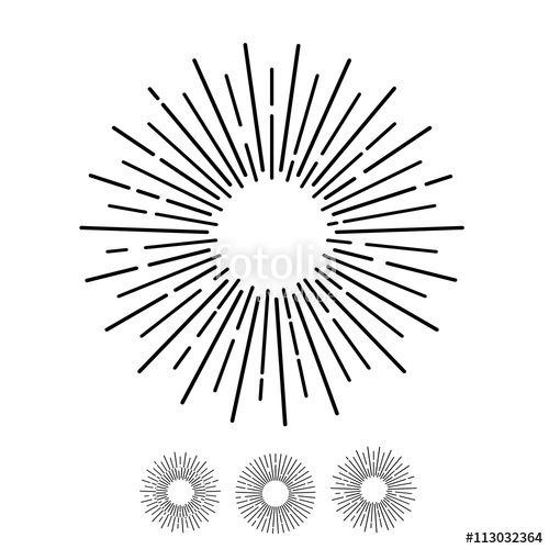 500x500 sun rays hand drawn, linear drawing stock image and royalty free - Rays Drawing