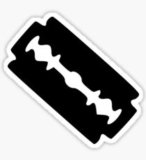 210x230 razor blade drawing stickers redbubble - Razor Blade Drawing