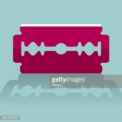 416x416 vector drawing of the razor blade stock vectors - Razor Blade Drawing
