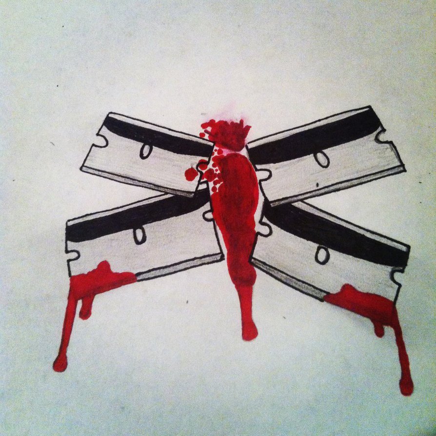 894x894 how to draw a razor blade - Razor Blade Drawing