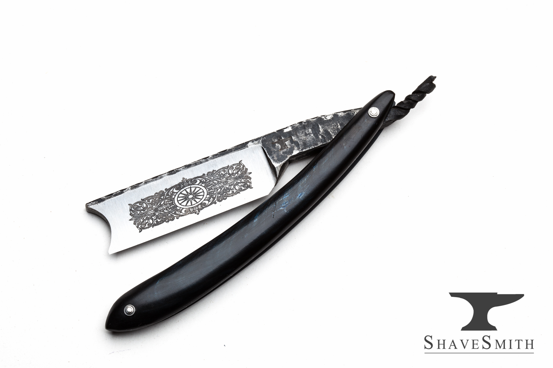 1800x1200 mataija blue dyed ox horn, custom drawing custom straight - Razor Drawing