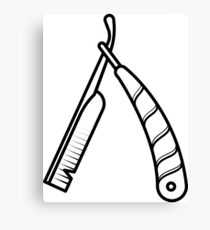 210x230 straight razor drawing canvas prints redbubble - Razor Drawing