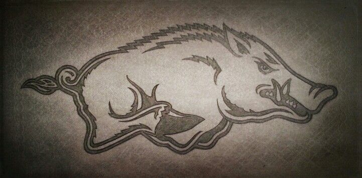 721x355 Razorback Drawing Drawings Drawings, Sketches, Art - Razorback Drawing