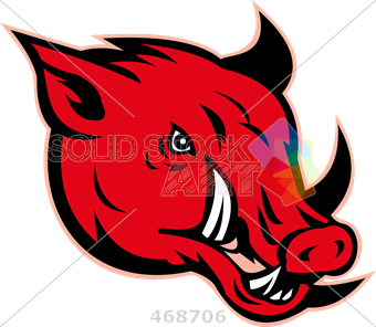 340x296 Stock Illustration Of Old Fashioned Cartoon Drawing Of Razorback - Razorback Drawing