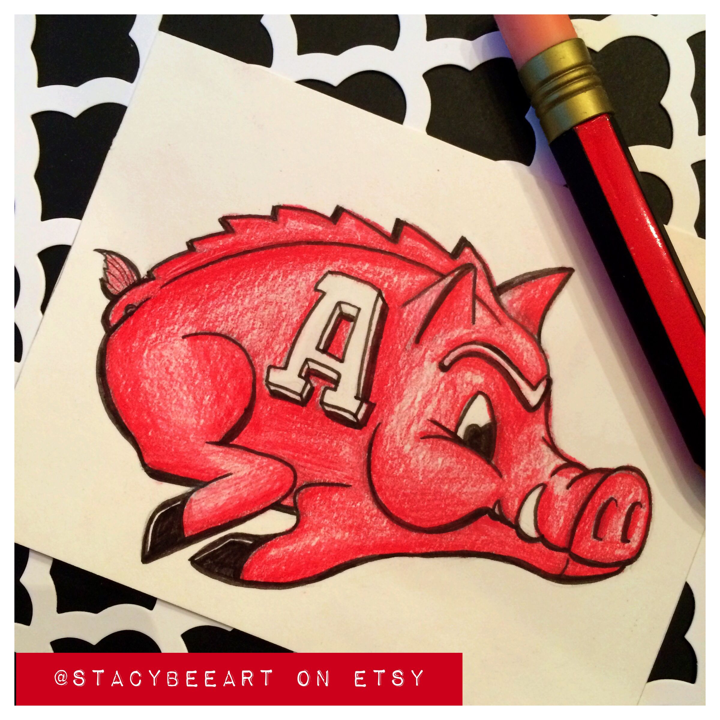 Razorback Drawing at Explore collection of